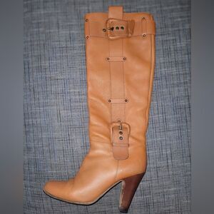 Giuseppe Zanotti Brown Leather Heeled Boots VINTAGE